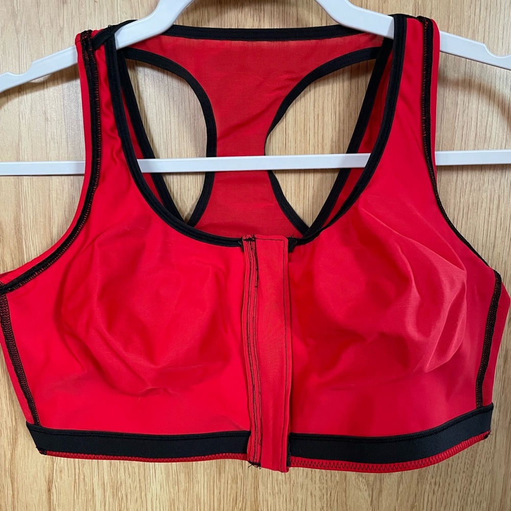 Ruby Ribbon Rack Sample Zip Front Sport Demiette, red - Picture 3 of 6